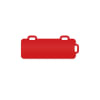 STERIS Product Number PT0604 PLASTIC TRAY TAG 3.54 X 1.18 IN RED[10/PK]