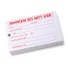 STERIS Product Number RT100 WRITE-ON TAG (BROKEN DO NOT USE) RED [100/PK]