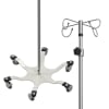 STERIS Product Number MCE276 IV POLE STAINLESS 4-HK 6-LG SPIDER-BASE