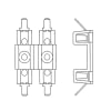 STERIS Product Number P093902778 FUSE HLDR-DBL 3AG  1/4 IN.QD
