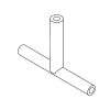 STERIS Product Number P117911206 TEE POLY  1/4 IN. BARBED