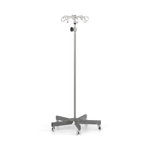 Stainless 5-Leg Standard Base IV Pole