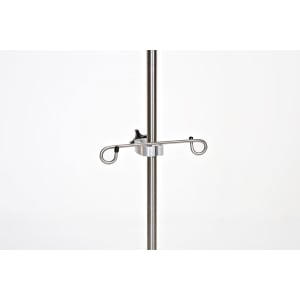 Stainless Stat Hanger 2-Hook IV Pole Accessory