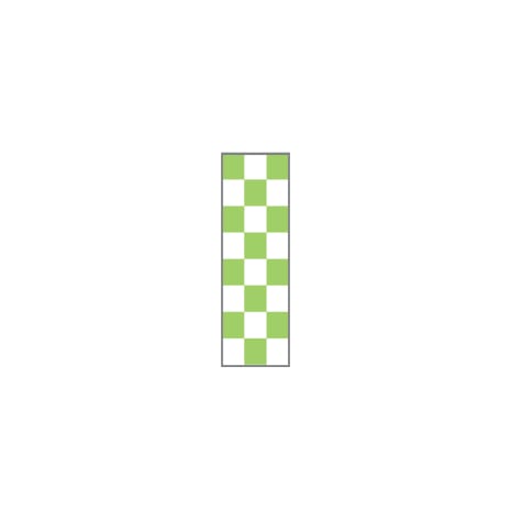 ID SHEET TAPE  WT & LIME GRN CHECKBRD  0.25 INCH  [1/ST] Shop STERIS Product Number T2200113