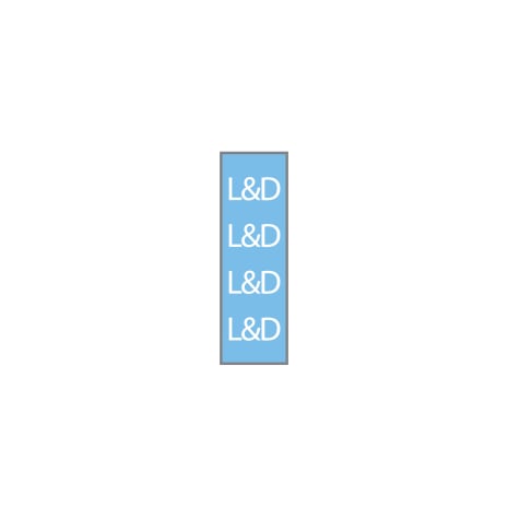 ID SHEET TAPE  LT BLU / L&D  WT 0.25 INCH  [1/ST] Shop STERIS Product Number T60914