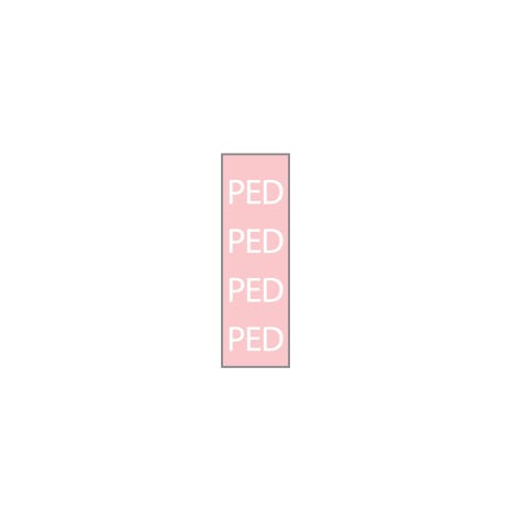 ID SHEET TAPE  BABY PINK / PED  WT  0.25 INCH  [1/ST] Shop STERIS Product Number T61118