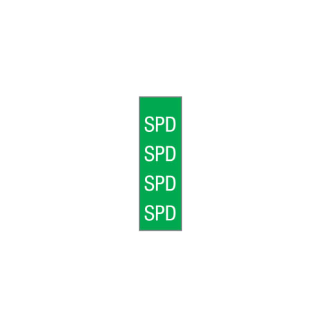 ID SHEET TAPE  GREEN / SPD  WHITE 0.25 INCH  [1/ST] Shop STERIS Product Number T61403