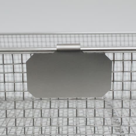 MESH BASKET LABEL CLIP SST 55X30MM [25/PK] Shop STERIS Product Number 01559