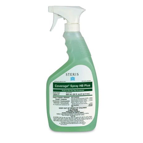 COVERAGE SPRAY HB PLUS (12 X 22 OZ. - CASE) Shop STERIS Product Number 162477