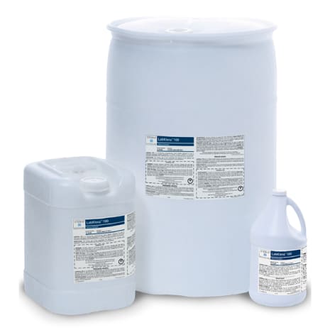 STERIS Product Number 1L1108 LABKLENZ 110 (4 X 1 GALLON PLASTIC BOTTLES - FIBERBOARD BOX)