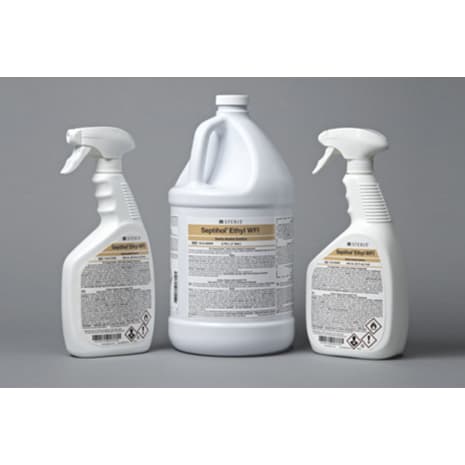 STERIS Product Number 1S1008WR SEPTIHOL ETHYL WFI STERILE ALCOHOL SOLUTION (4 X 1 GAL PLASTIC BOTTLES - FIBERBOARD BOX)