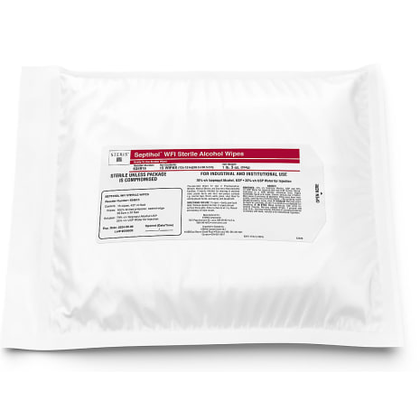 Lingettes d’alcool stérile Septihol™ WFI Achetez le numéro de produit STERIS 624915