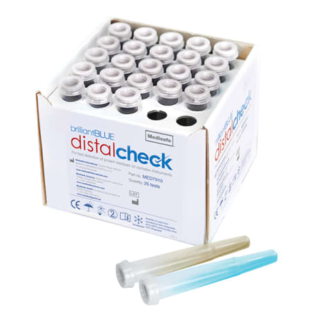 BRILLIANT BLUE DISTAL CHECK - BOX OF 25 - LQ Shop STERIS Product Number MED7910