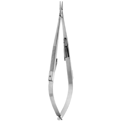 CASTROVIEJO EYE NEEDLE HOLDER DEL STR W/CATCH Shop STERIS Product Number OP7412