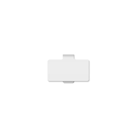 PLASTIC TRAY TAG CLIP 2.17 X 1.18 IN WHITE[10/PK] Achetez le numéro de produit STERIS PT0201