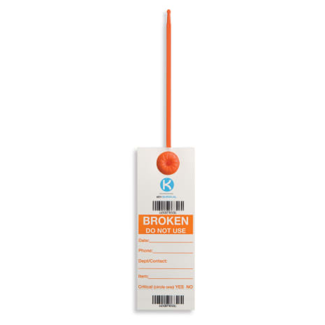 SMART TAG BROKEN ORANGE 5.5 X 2IN W MARKER [50/PK] Shop STERIS Product Number ST0507