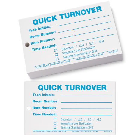 WT TAG QUICK TURNOVER BLU W TIES/PEN [100/PK] Shop STERIS Product Number WT3217