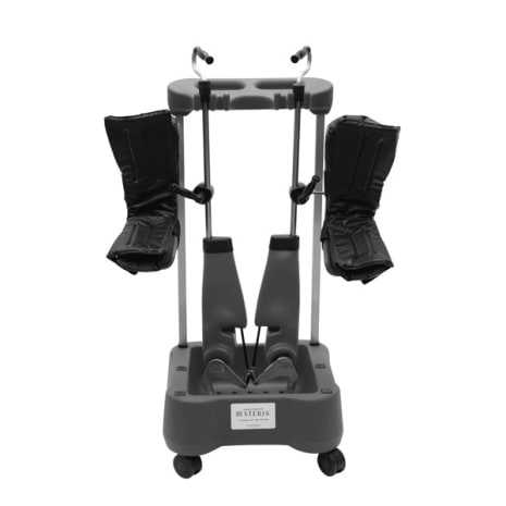 STERIS Product Number BF46 POWER LIFT STIRRUP STORAGE CART