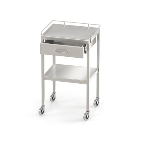 UTILITY TABLE 1 DWR 3-GUARDRAILS 16W X 20D X 34H Shop STERIS Product Number MCET0086