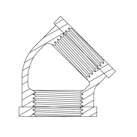 ELBOW 3/4-45 DEGREE Shop STERIS Product Number P001744091