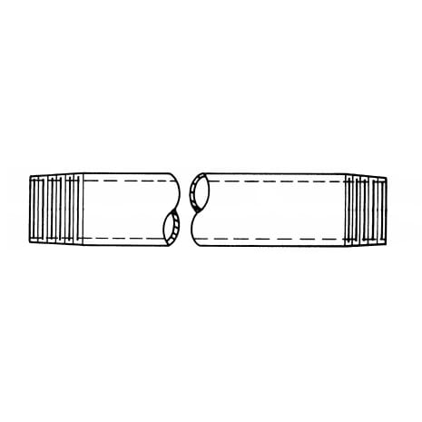 NIPPLE 3/8NPT 4-1/4 IN.LG BR Shop STERIS Product Number P029026091