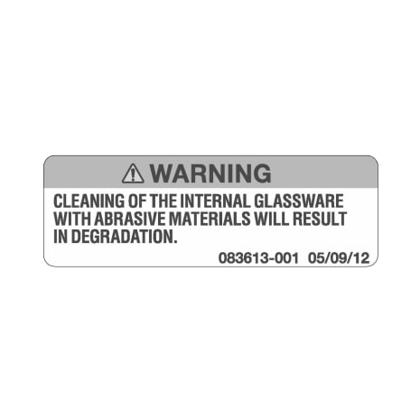 WARNING DECAL Shop STERIS Product Number P083613001
