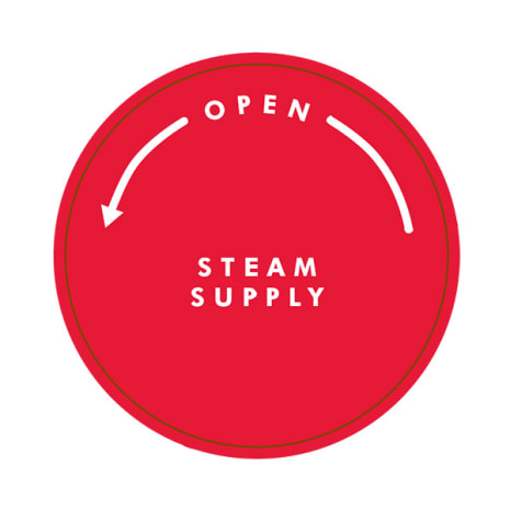 DECAL STEAM SUPPLY Shop STERIS Product Number P090322091