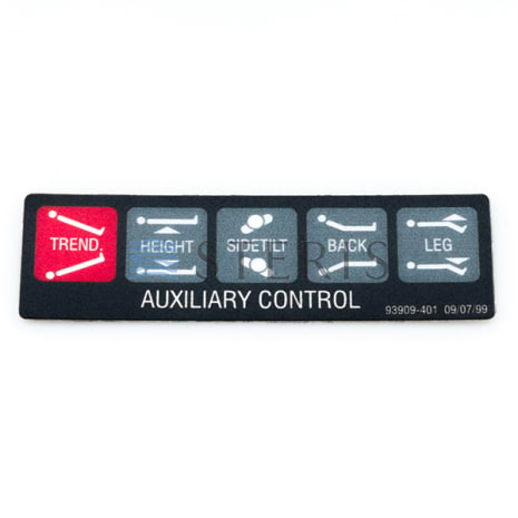 LABEL  AUX OVERRIDE Shop STERIS Product Number P093909401