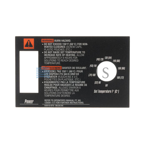 LABEL  OPER - SGL CONT Shop STERIS Product Number P093910970