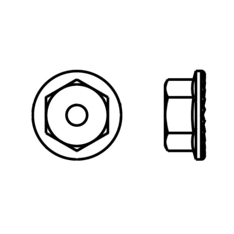 NUT  FLANGE #6-32 Shop STERIS Product Number P093912190