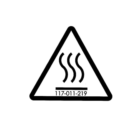 STICKER HOT SURFACE CE Shop STERIS Product Number P117011219