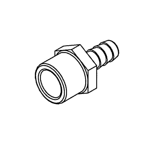 ADAPTER FEMALE 1/2"-14 NPT X 3/8"BARB Shop STERIS Product Number P117015107