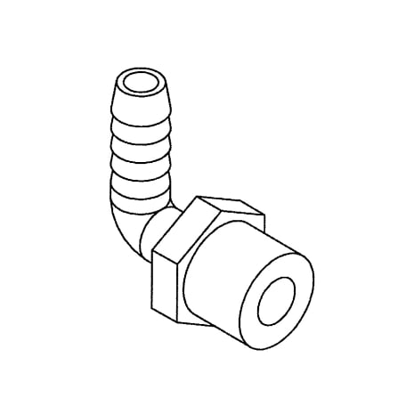 ELBOW POLYPRO. 90 1/4"F X 3/8"BARB Shop STERIS Product Number P117026362