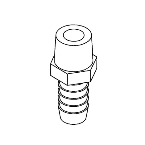 ADAPTOR POLYPROPYLEN 3/8"M X 1/2"BARB Shop STERIS Product Number P117030050
