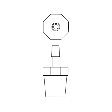 ADAPTOR POLYPROPYLENE 1/2"M X 1/4"BARB Shop STERIS Product Number P117031352