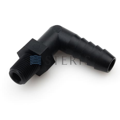 ELBOW 90 POLYPROPYNENE 1/8"M X 3/8"BARB Shop STERIS Product Number P117033631