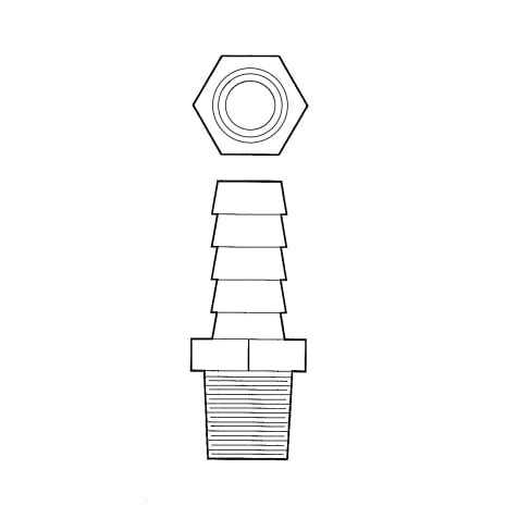 STEM HOSE 1/4 IN.-NPT X 3/8 IN. Shop STERIS Product Number P117907949