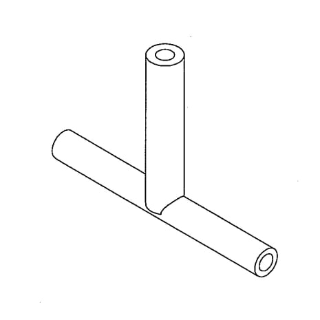 TEE POLY  1/4 IN. BARBED Achetez le numéro de produit STERIS P117911206