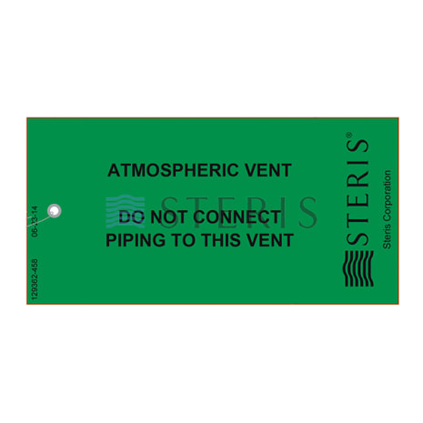 TAG "ATMOSPHERIC VENT" Shop STERIS Product Number P129362458
