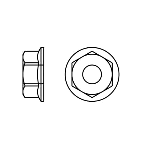 NUT 1/4-20 FLANGE LOCK SS Shop STERIS Product Number P129363176