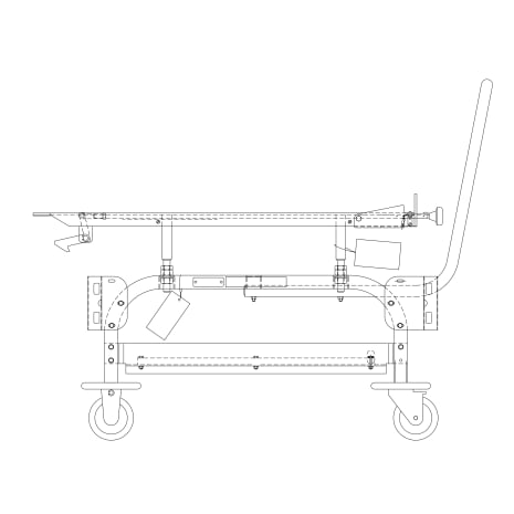 STERIS Product Number P141198389 TRANSFER CAR ASSY-36 IN.