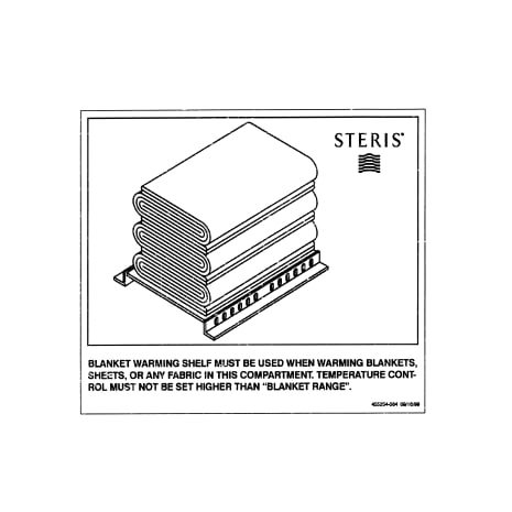 BLANKET SHELF DECAL Shop STERIS Product Number P455254084
