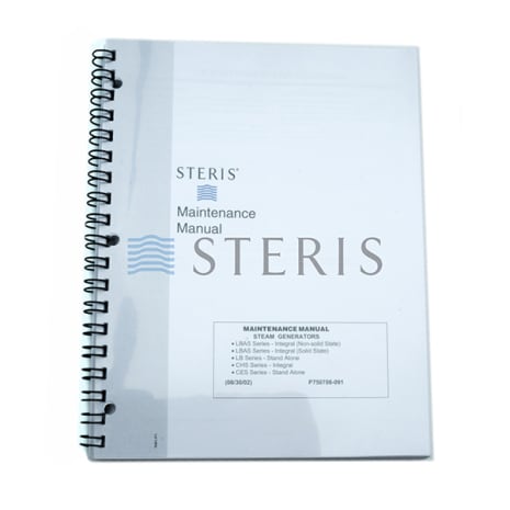 MAINT MANUAL  ELECTRO STM & CHROMALOX STM GENERATR Shop STERIS Product Number P750708091
