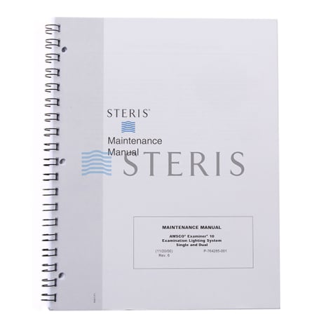 MAINT MANUAL  EXAMINER 10 SURICAL LIGHT Shop STERIS Product Number P764285001
