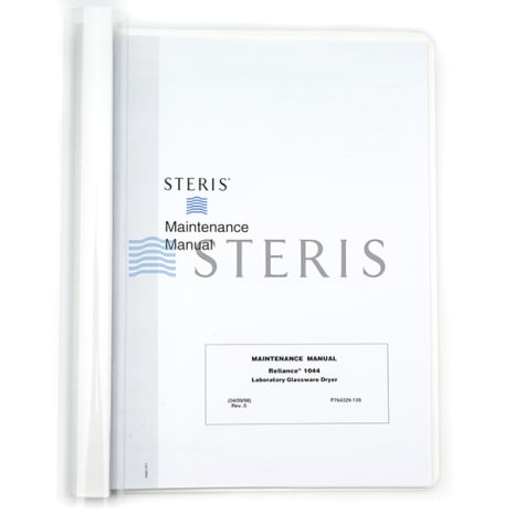 MAINT MANUAL  RELIANCE 1044 GLASSWARE DRYER Shop STERIS Product Number P764329139