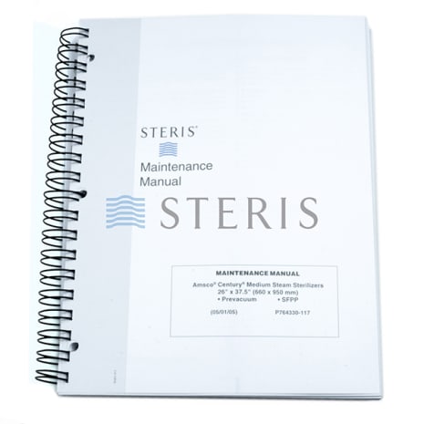 MAINT MANUAL  CENTURY 26 X 37.5 VAC/SFPP MEDIUM Shop STERIS Product Number P764330117
