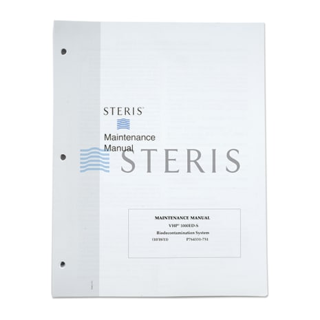 MAINT MANUAL  VHP 1000ED-S BIODECONTAMINATION Shop STERIS Product Number P764331751