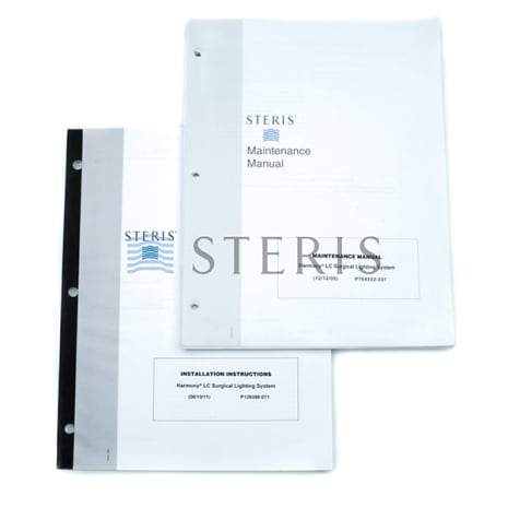 MAINT MANUAL  HARMONY LC SURGICAL LIGHTING SYSTEM Achetez le numéro de produit STERIS P764332337