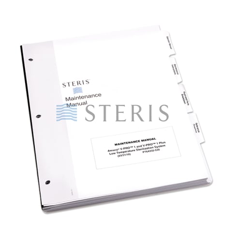 MAINT MANUAL  V-PRO 1 & V-PRO 1 PLUS LOW TEMP STER Shop STERIS Product Number P764332530
