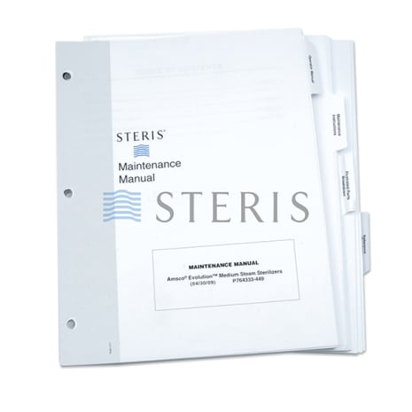 MAINT MANUAL  AMSCO EVOLUTION MEDIUM STEAM STERILIZER Shop STERIS Product Number P764333449